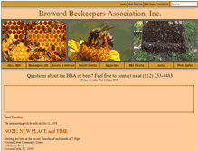 Tablet Screenshot of browardbees.org